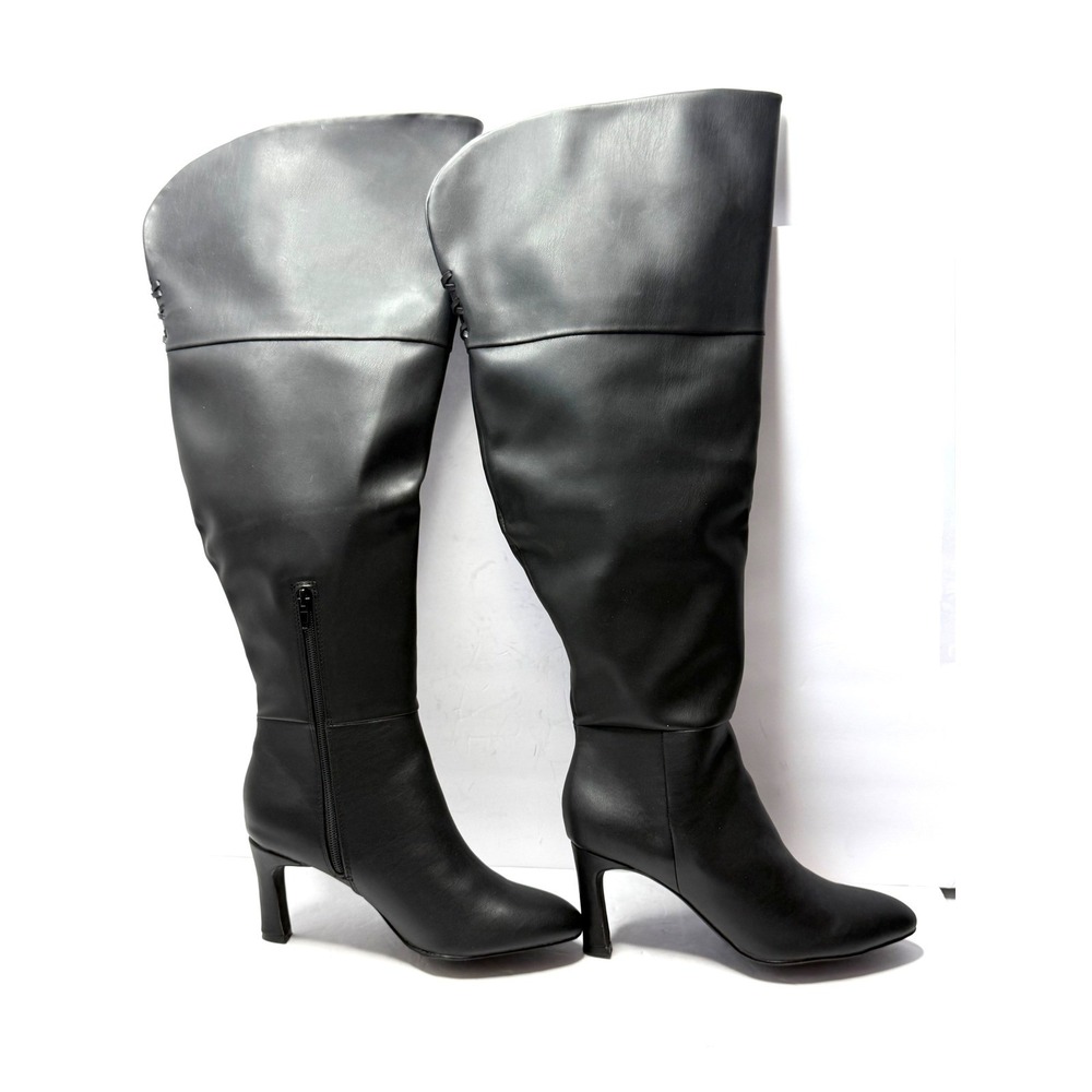Madden Girl Women's Decode Over-The-Knee Dress Boots Black Size 8.5 NWT/BOX